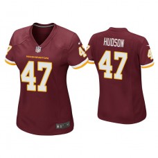 Women's Washington Football Team #47 Khaleke Hudson Burgundy Game Jersey