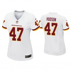 Women's Washington Football Team #47 Khaleke Hudson White Game Jersey