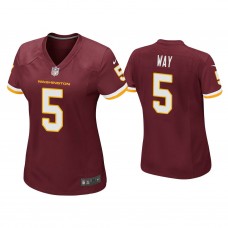 Women's Washington Football Team #5 Tress Way Burgundy Game Jersey