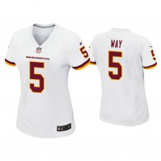 Women's Washington Football Team #5 Tress Way White Game Jersey
