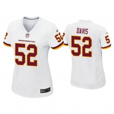 Women's Washington Football Team #52 Jamin Davis White Game Jersey