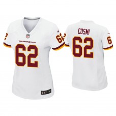 Women's Washington Football Team #62 Samuel Cosmi White Game Jersey