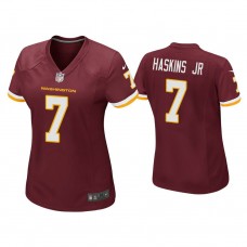 Women's Washington Football Team #7 Dwayne Haskins Jr. Burgundy Game Jersey
