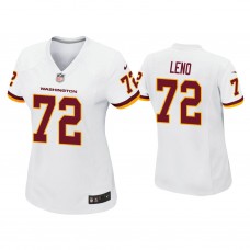 Women's Washington Football Team #72 Charles Leno White Game Jersey