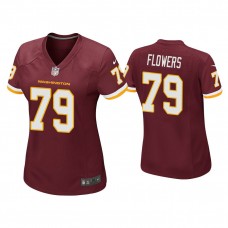Women's Washington Football Team #79 Ereck Flowers Burgundy Game Jersey