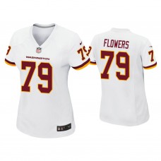 Women's Washington Football Team #79 Ereck Flowers White Game Jersey