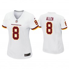 Women's Washington Football Team #8 Kyle Allen White Game Jersey