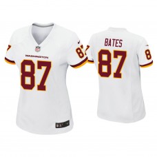 Women's Washington Football Team #87 John Bates White Game Jersey