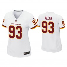 Women's Washington Football Team #93 Jonathan Allen White Game Jersey