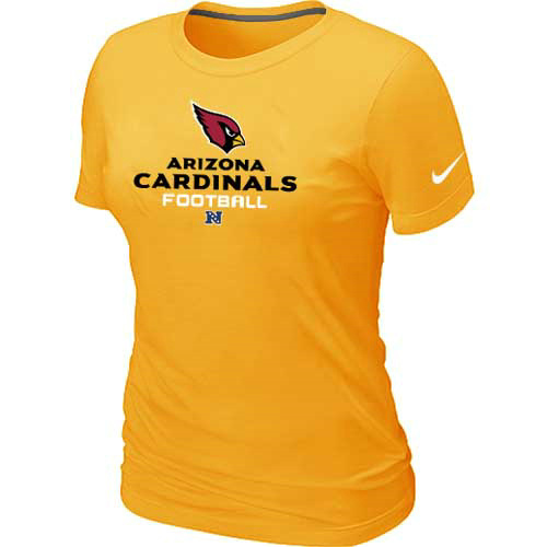Women Arizona Cardicals Yellow T-Shirt