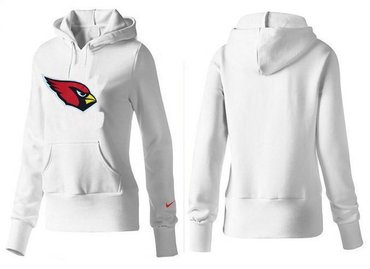 Women Arizona Cardinals Logo Pullover Hoodie-- .