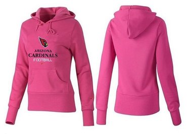 Women Arizona Cardinals Logo Pullover Hoodie-- (35)