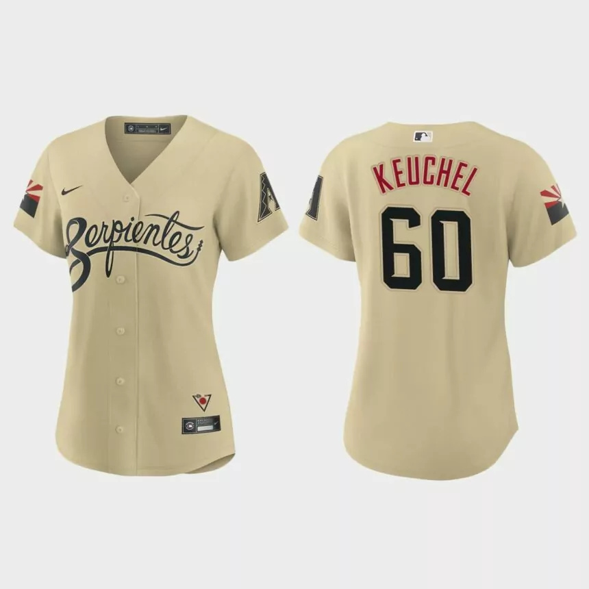 Women Arizona Diamondbacks Dallas Keuchel Gold City Connect Replica Jersey.jpg