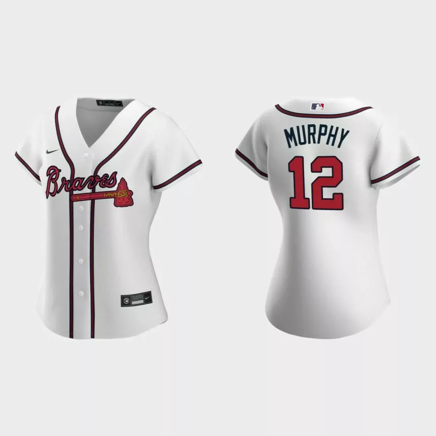 Women Atlanta Braves Sean Murphy White Replica Jersey