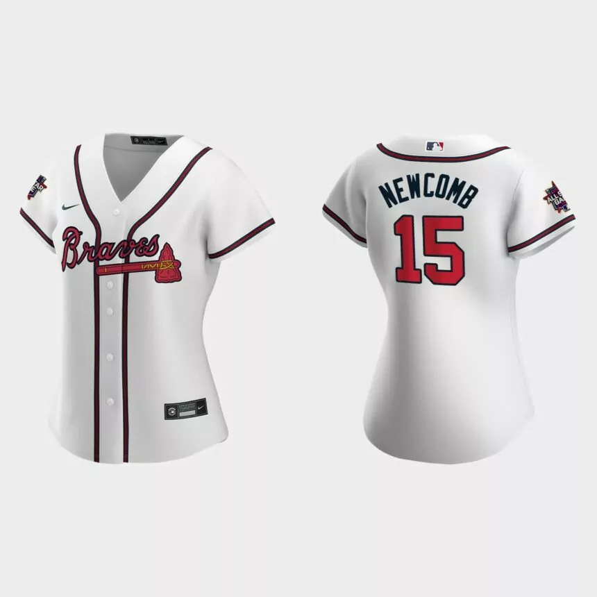 Women Atlanta Braves Sean Newcomb White 2021 MLB All-Star Game Replica Jersey
