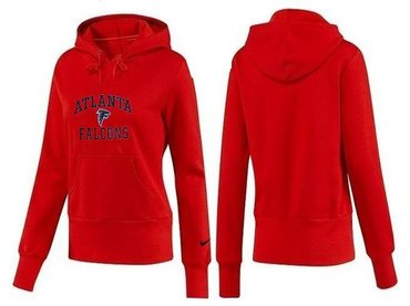 Women Atlanta Falcons Logo Pullover Hoodie-- (12)