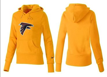 Women Atlanta Falcons Logo Pullover Hoodie-- (4)