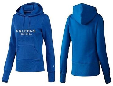 Women Atlanta Falcons Logo Pullover Hoodie-- (40)