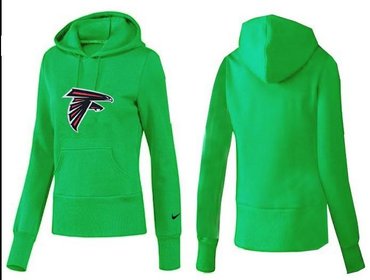 Women Atlanta Falcons Logo Pullover Hoodie-- (6)