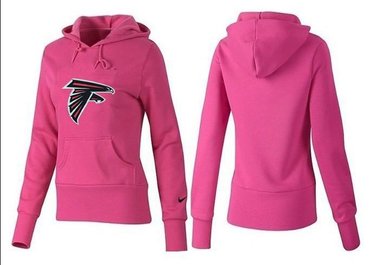 Women Atlanta Falcons Logo Pullover Hoodie-- (7)