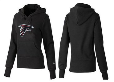 Women Atlanta Falcons Logo Pullover Hoodie-- (8)