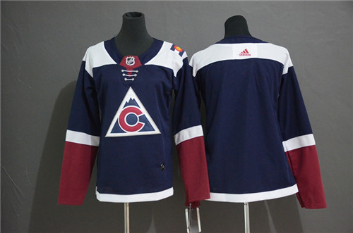 Women Avalanche Blank Navy Women Alternate Adidas Jersey