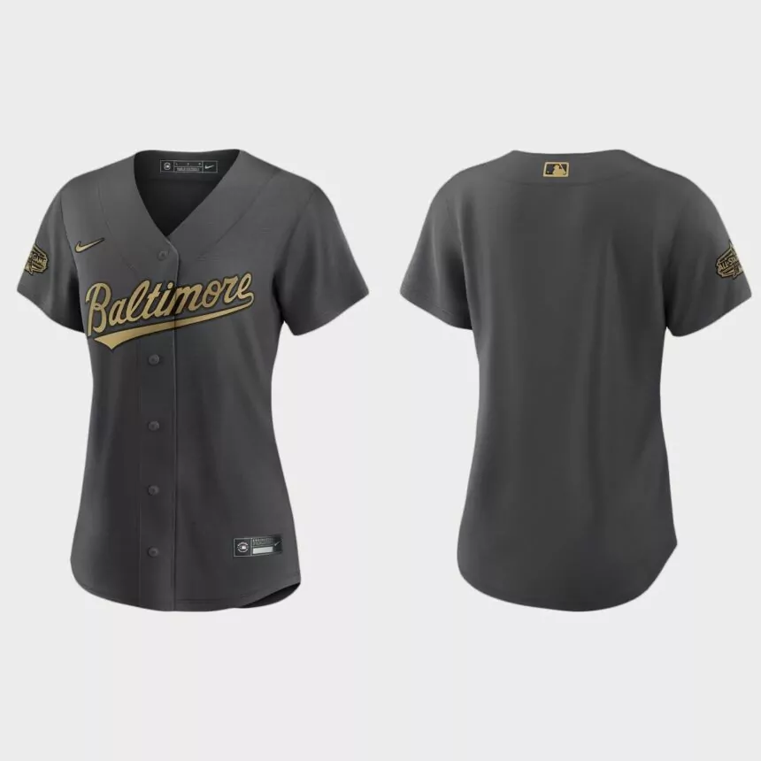 Women Baltimore Orioles Charcoal 2022 MLB All-Star Game Replica Jersey