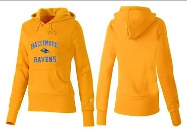Women Baltimore ravens Logo Pullover Hoodie-- (15)
