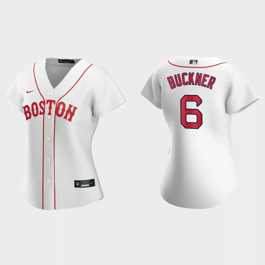 Women Boston Red Sox Bill Buckner White 2021 Patriots’ Day Replica Jersey