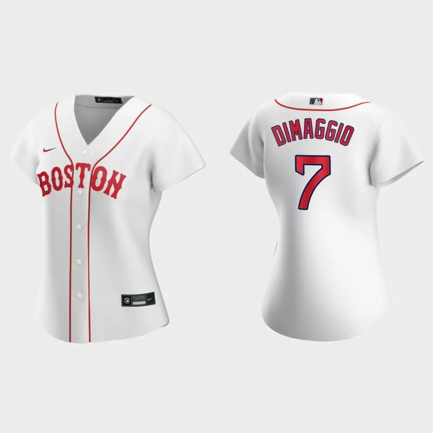 Women Boston Red Sox Dom DiMaggio White 2021 Patriots’ Day Replica Jersey
