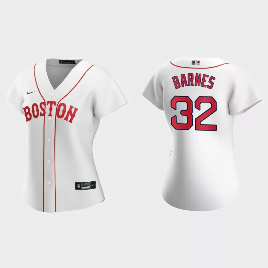 Women Boston Red Sox Matt Barnes White 2021 Patriots’ Day Replica Jersey
