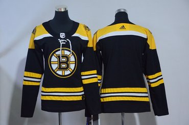 Women Bruins Blank Black Women Adidas Jersey
