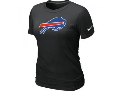 Women Buffalo Bills Black Logo T-Shirt