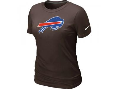 Women Buffalo Bills Brown Logo T-Shirt