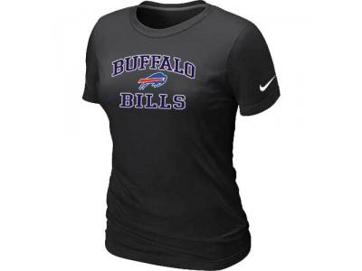 Women Buffalo Bills Heart & Soul Black T-Shirt