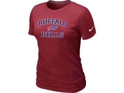 Women Buffalo Bills Heart & Soul Red T-Shirt