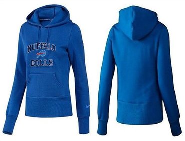 Women Buffalo Bills Logo Pullover Hoodie-- (11)