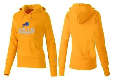 Women Buffalo Bills Logo Pullover Hoodie-- (30)