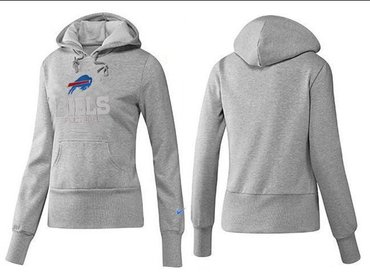 Women Buffalo Bills Logo Pullover Hoodie-- (32)
