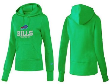 Women Buffalo Bills Logo Pullover Hoodie-- (34)