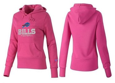 Women Buffalo Bills Logo Pullover Hoodie-- (36)
