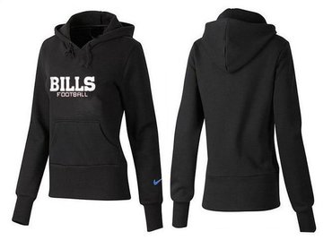Women Buffalo Bills Logo Pullover Hoodie-- (41)