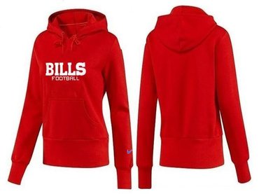 Women Buffalo Bills Logo Pullover Hoodie-- (42)