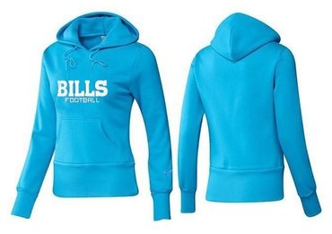 Women Buffalo Bills Logo Pullover Hoodie-- (43)