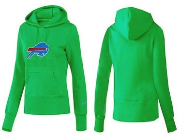 Women Buffalo Bills Logo Pullover Hoodie-- (7)