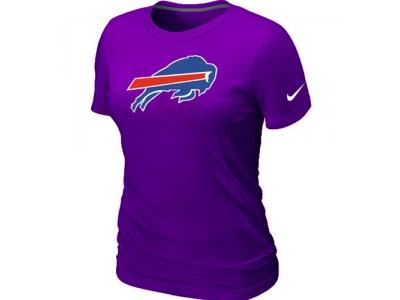 Women Buffalo Bills Purple Logo T-Shirt
