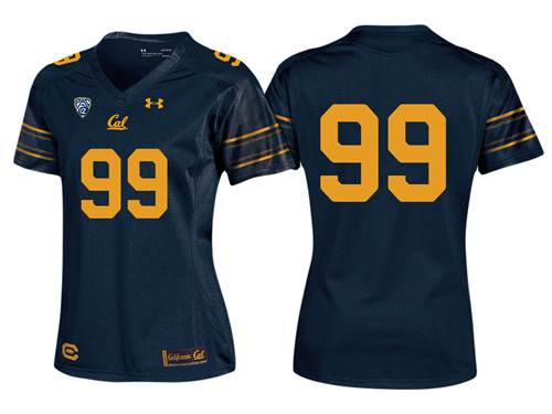 Women California Golden Bears Navy PAC-12 College Football New-Look Home Jersey