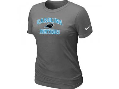 Women Carolina Panthers Heart & Soul D.Grey T-Shirt