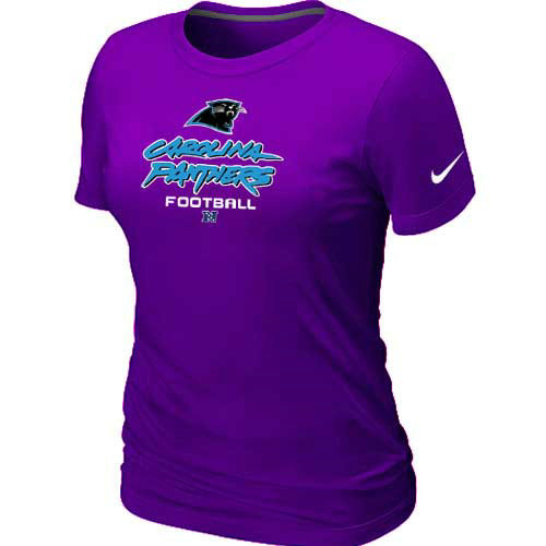 Women Carolina Panthers purple T-Shirt