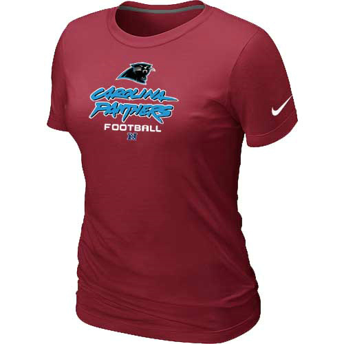 Women Carolina Panthers red T-Shirt